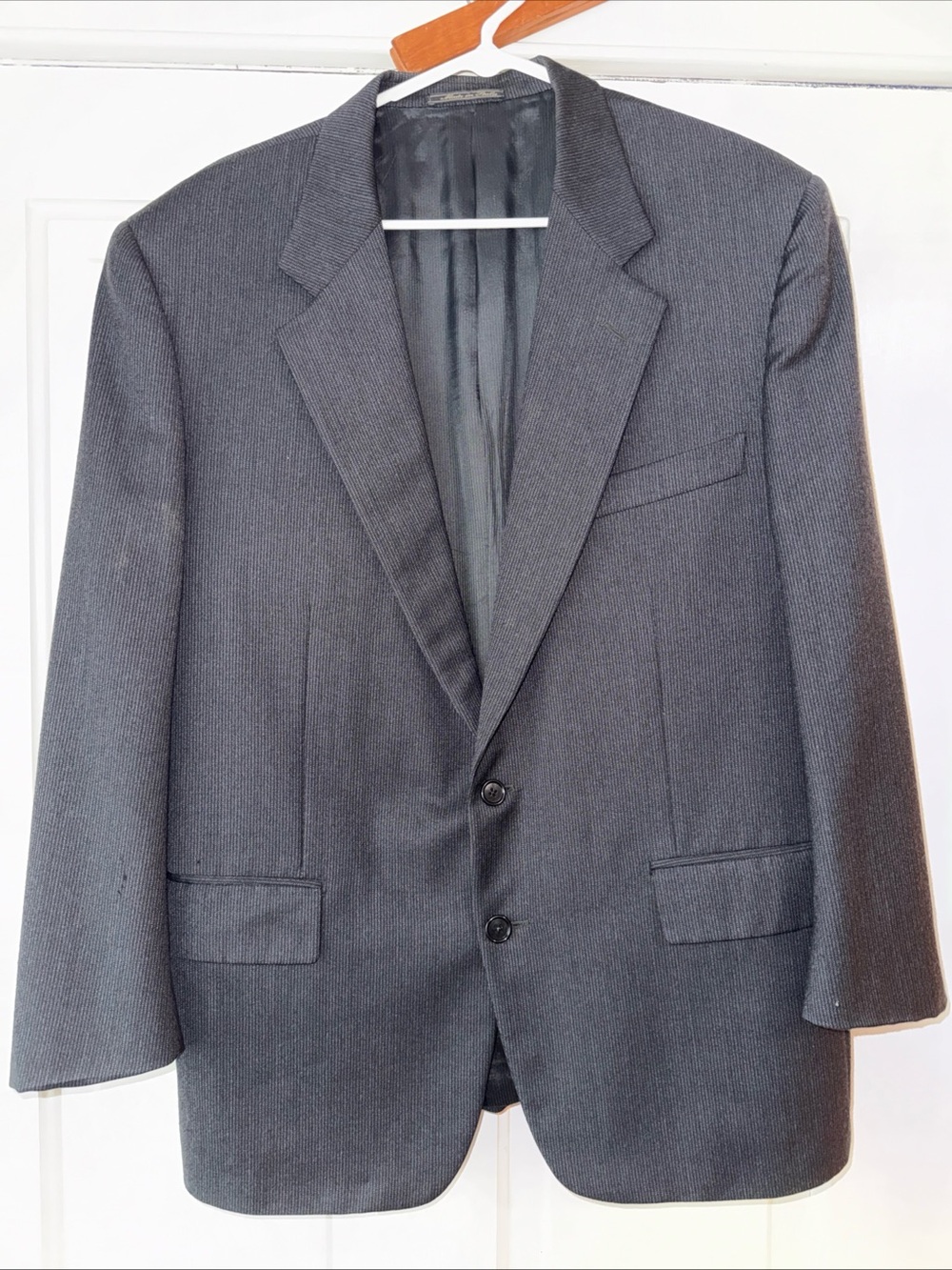 Corneliani Men's Dark Gray Two-Button Blazer